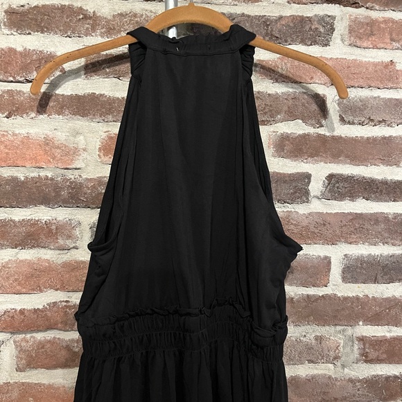 NWT Z Supply Black Gathered Waist Sleeveless Romper Size Medium - Picture 8 of 14